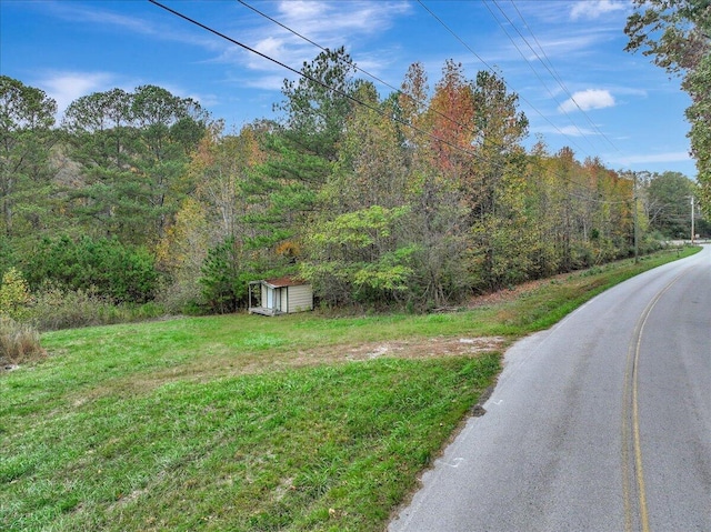 view of road