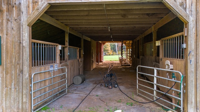 view of horse barn