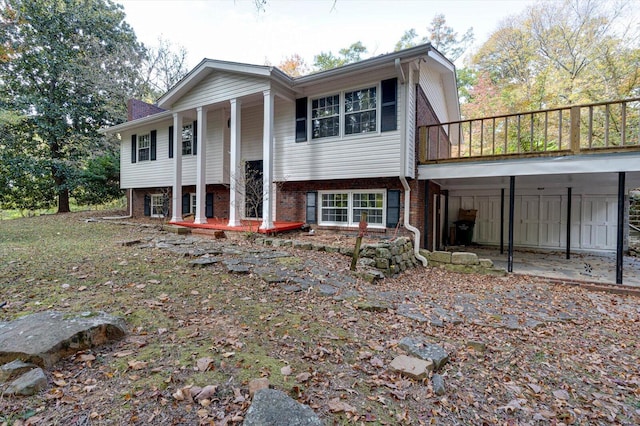 view of split foyer home