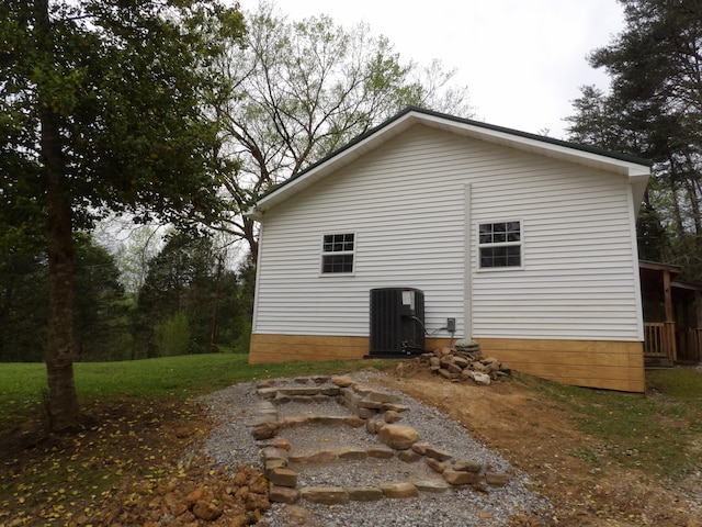 view of property exterior featuring cooling unit