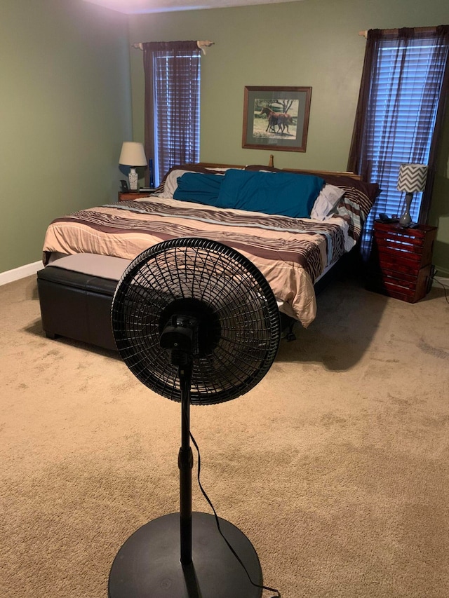 bedroom featuring carpet flooring