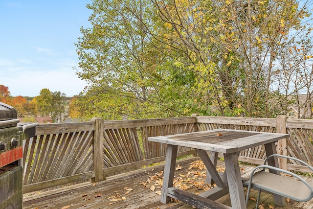 view of wooden terrace