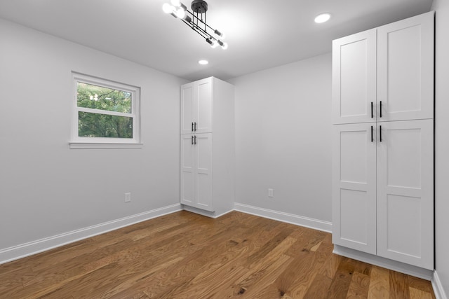 unfurnished room featuring light wood-type flooring