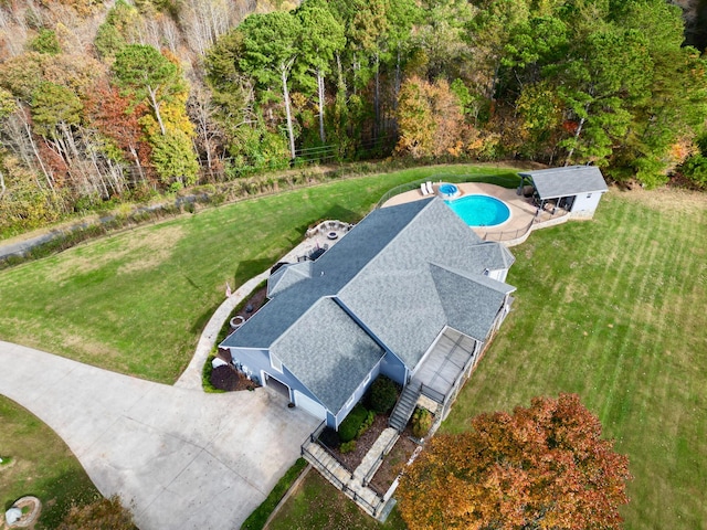 334 Belaire Dr, Copperhill, TN 37317 - aerial view of property and surrounding area featuring a pool