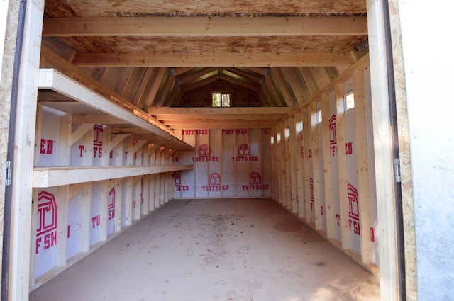 view of storage room