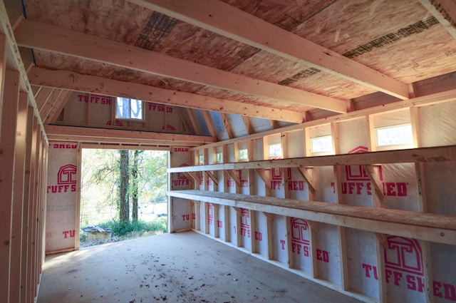 view of storage room