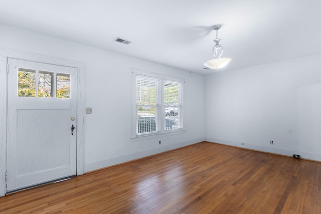 foyer featuring hardwood / wood-style flooring