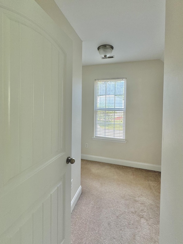 view of carpeted empty room