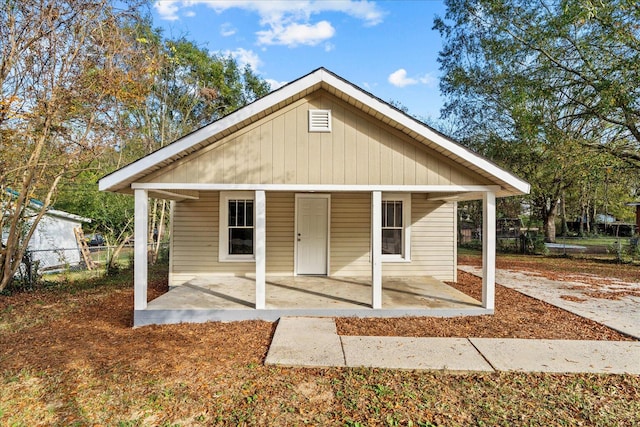 bungalow-style house featuring a porch