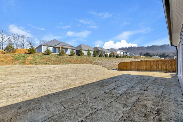 view of yard with a patio area