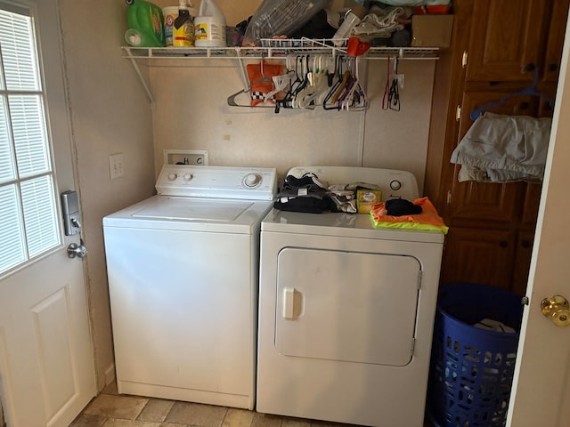 laundry room with washer and clothes dryer