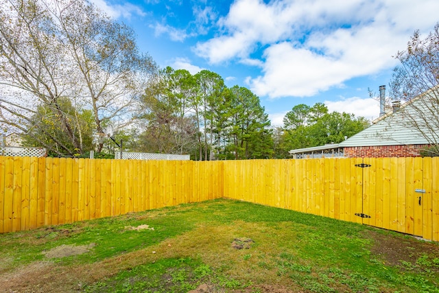 view of yard