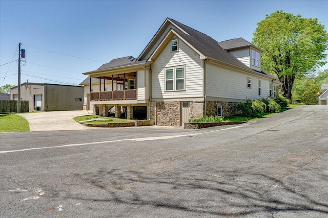 view of front of home