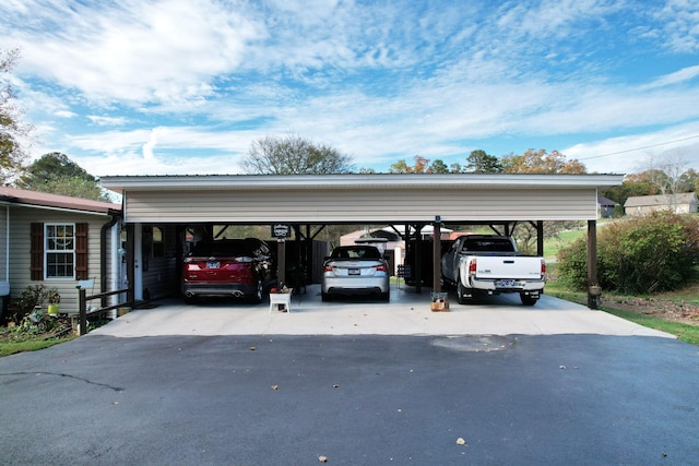 view of car parking