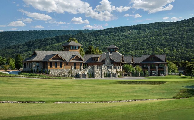 8556 Festival Loop, Chattanooga, TN 37419 - view of property's community with a forest view, a lawn, and view of golf course