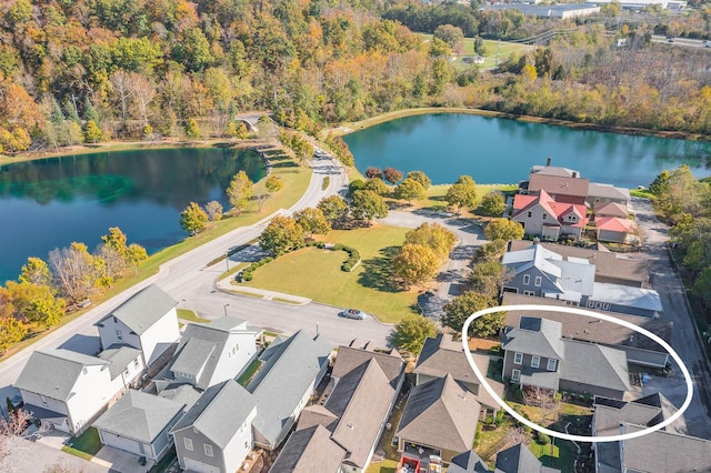 8556 Festival Loop, Chattanooga, TN 37419 - aerial view of residential area featuring a large body of water and a forest