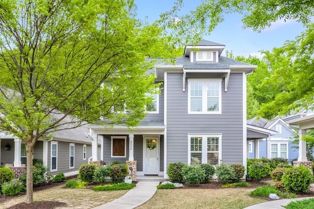 multi unit property with covered porch