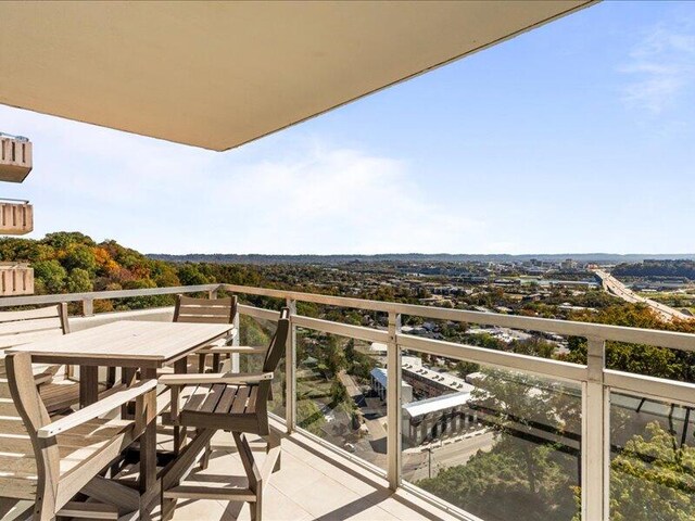 view of balcony