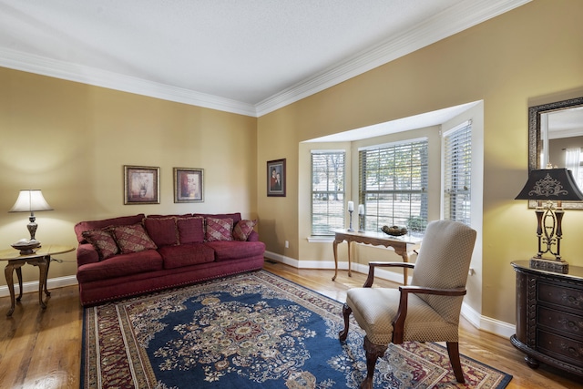 145 County Road 573, Englewood, TN 37329 - living room featuring wood finished floors and ornamental molding