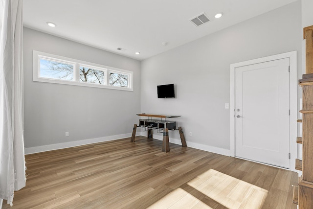 interior space featuring light hardwood / wood-style flooring