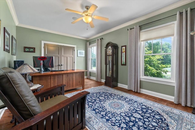 4014 Hawks Way NE, Huntsville, AL 35811 - bedroom featuring wood finished floors and crown molding