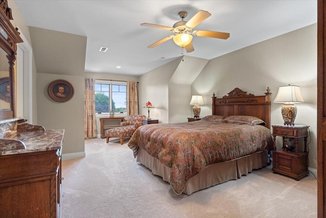 4014 Hawks Way NE, Huntsville, AL 35811 - bedroom with light carpet and ceiling fan