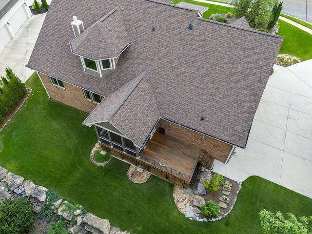 4014 Hawks Way NE, Huntsville, AL 35811 - aerial view of property and surrounding area