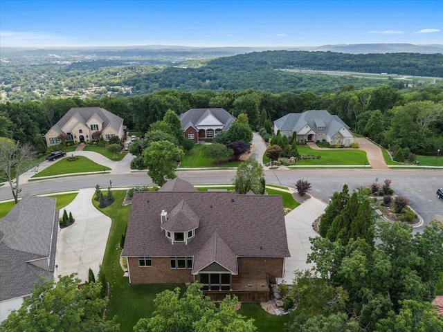 4014 Hawks Way NE, Huntsville, AL 35811 - aerial view of residential area with a heavily wooded area