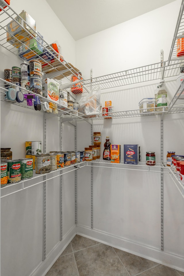 view of pantry