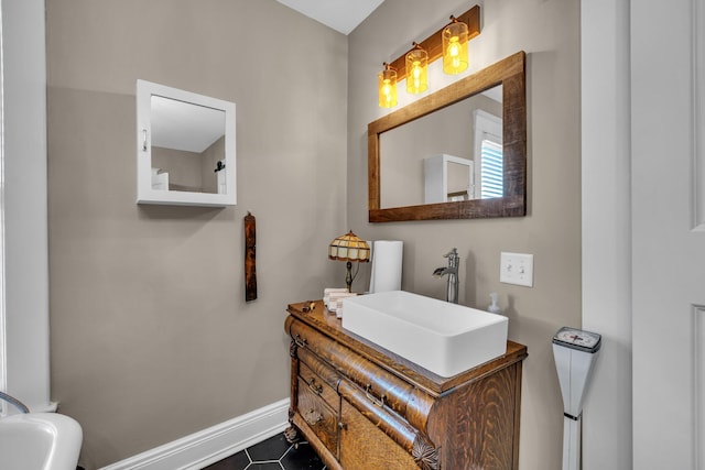 bathroom with vanity