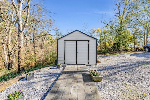 view of outbuilding