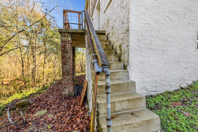 view of staircase