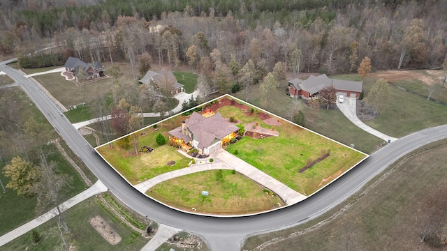 birds eye view of property