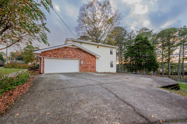 view of side of property