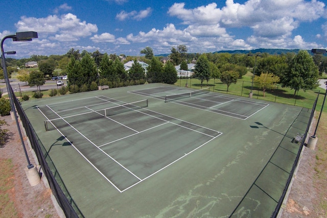 view of tennis court