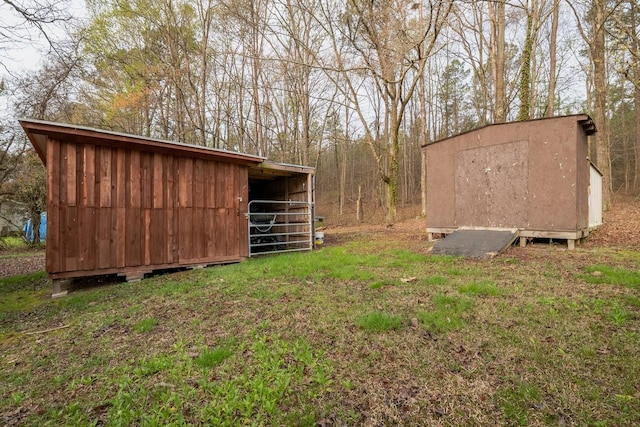 view of outdoor structure