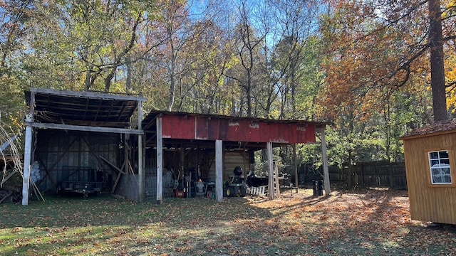 view of outbuilding