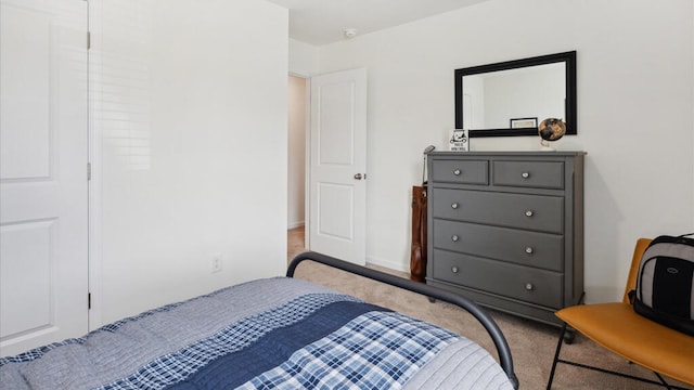 bedroom with carpet flooring