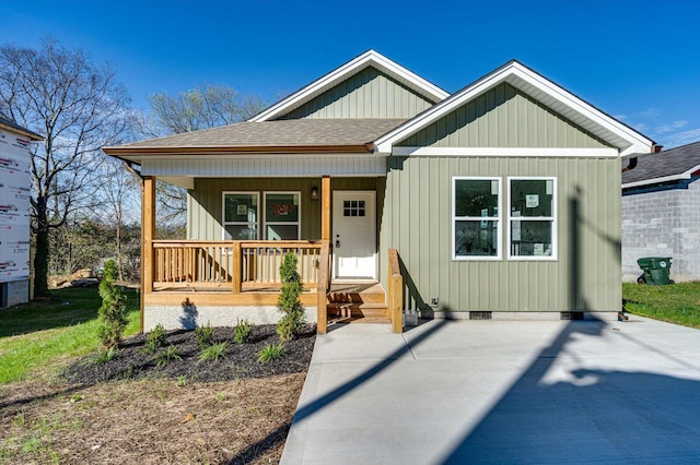 view of front of home with a porch