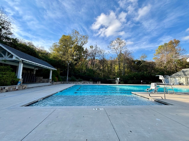 view of pool with a patio