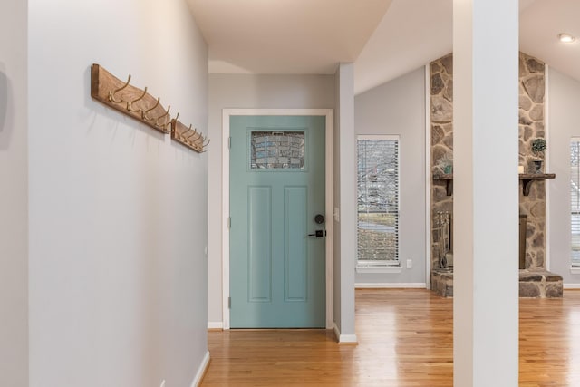 interior space with light wood-type flooring