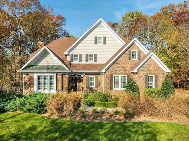 exterior space with a front yard