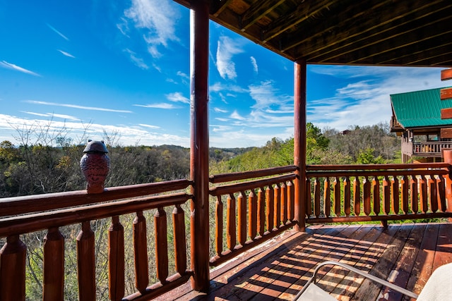 view of wooden terrace