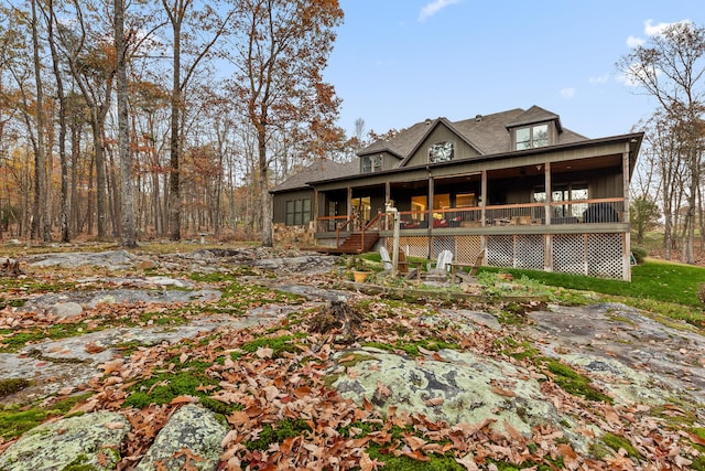 view of rear view of property