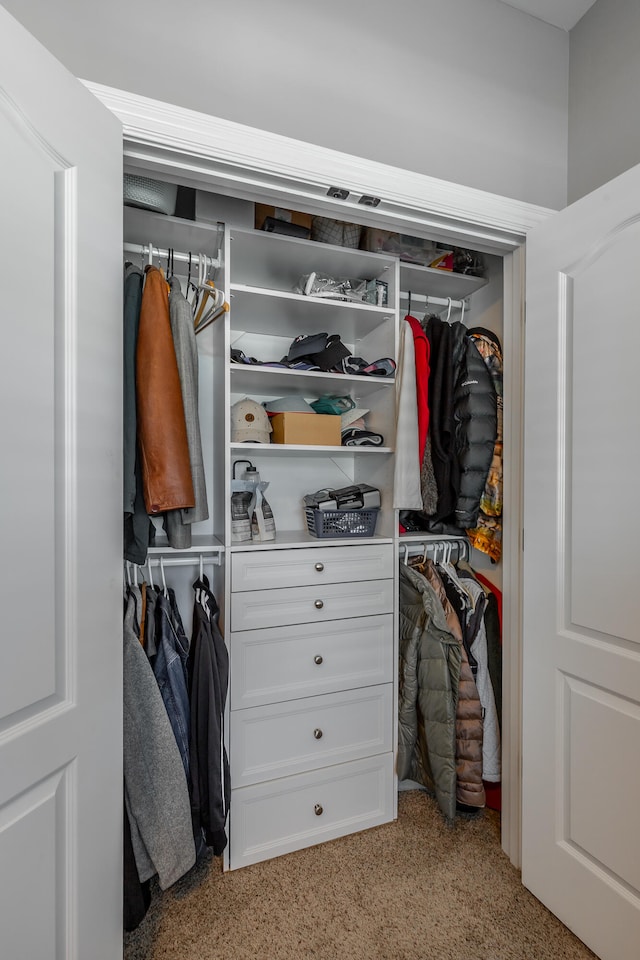 view of closet