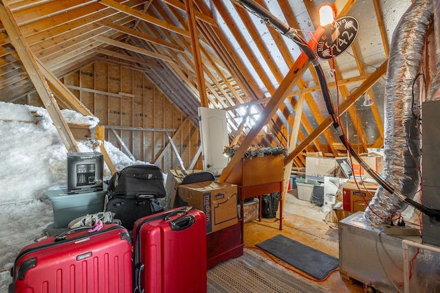 view of attic