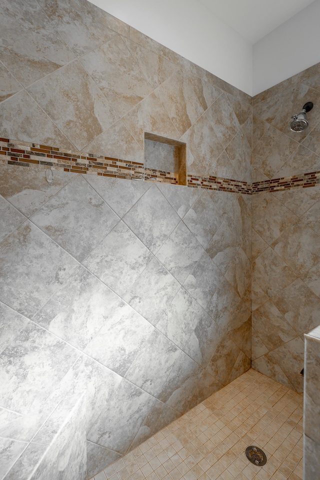 details featuring tiled shower