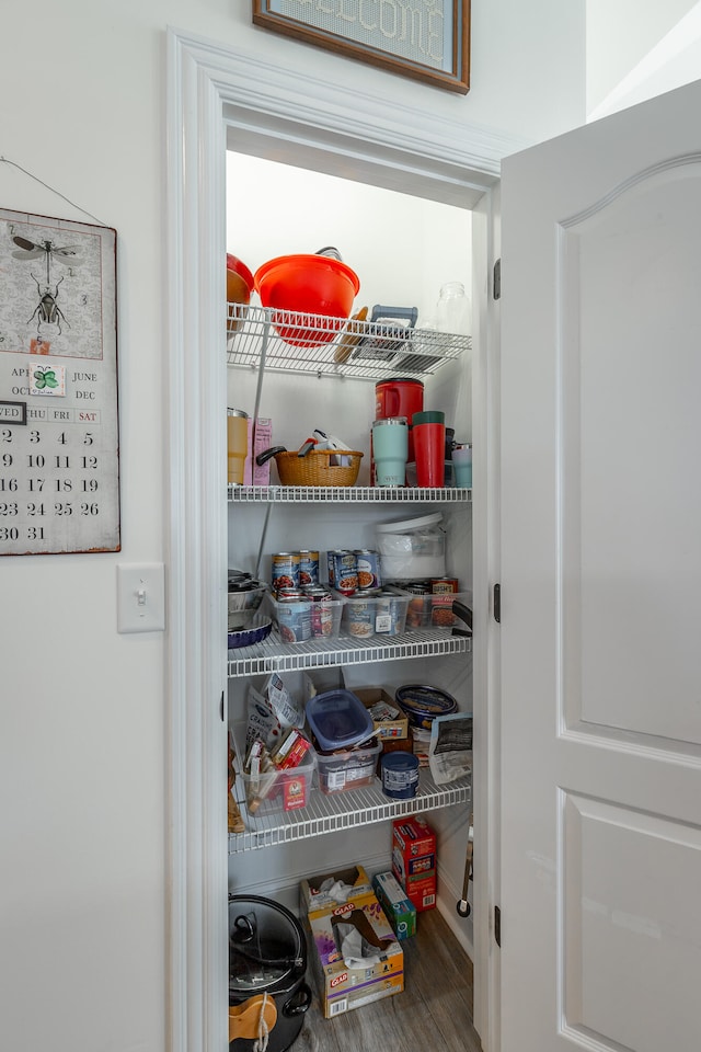 view of pantry