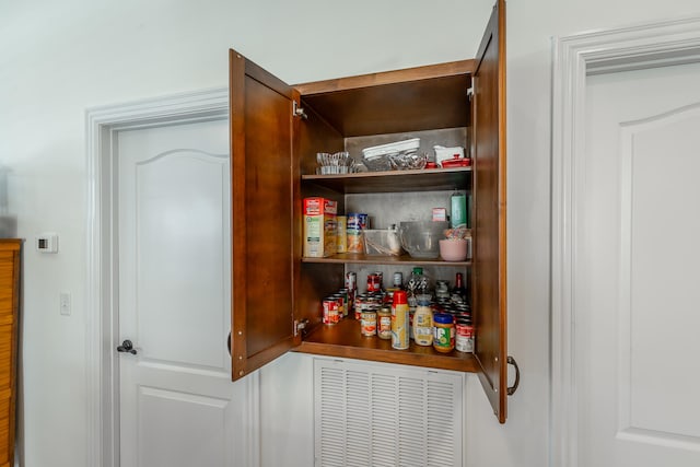 view of pantry