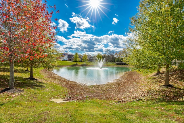 view of water feature